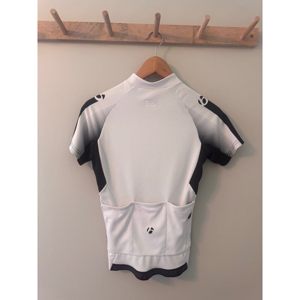 Bontrager Women's Cycling Jersey XS White Black Full Zip Rear Pockets EUC - Picture 2 of 8